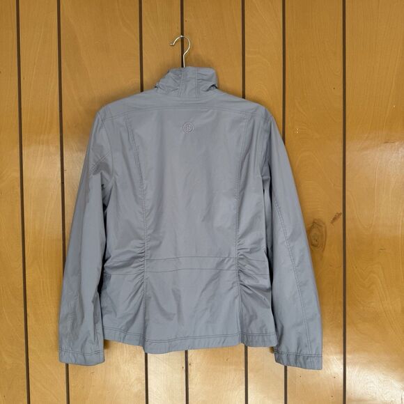 Bogner Lightweight Jacket Womens US 8 Neutrals Grey Fitted Preppy Full Zip - Picture 4 of 14